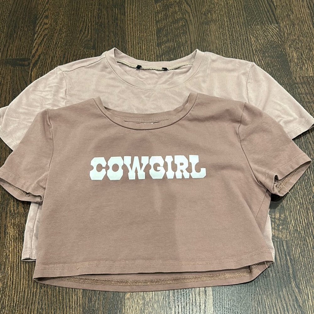 girls brown crop tops